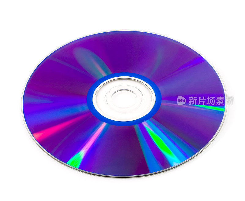 倾斜的CD/DVD(孤立的)